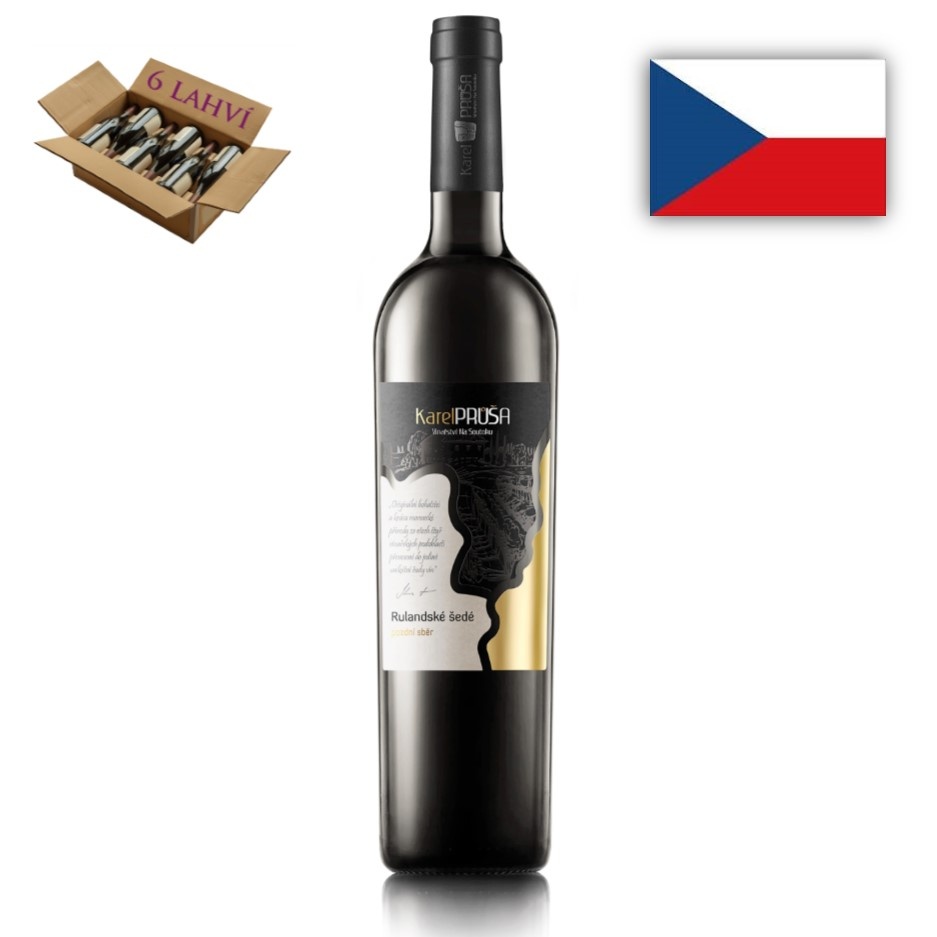 rulandske sede pozdni sber 2017 vinarstvi na soutoku karton 6 lahvi vina