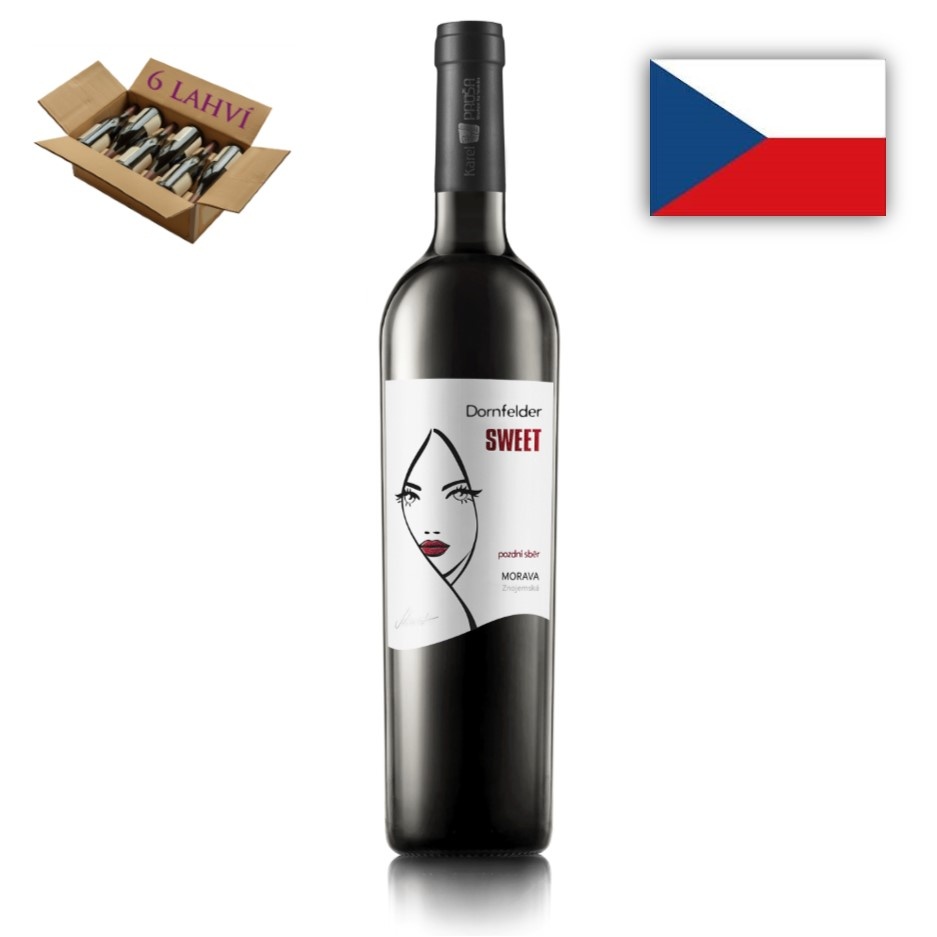 Dornfelder sweet pozdni sber 2018 vinarstvi na soutoku karton
