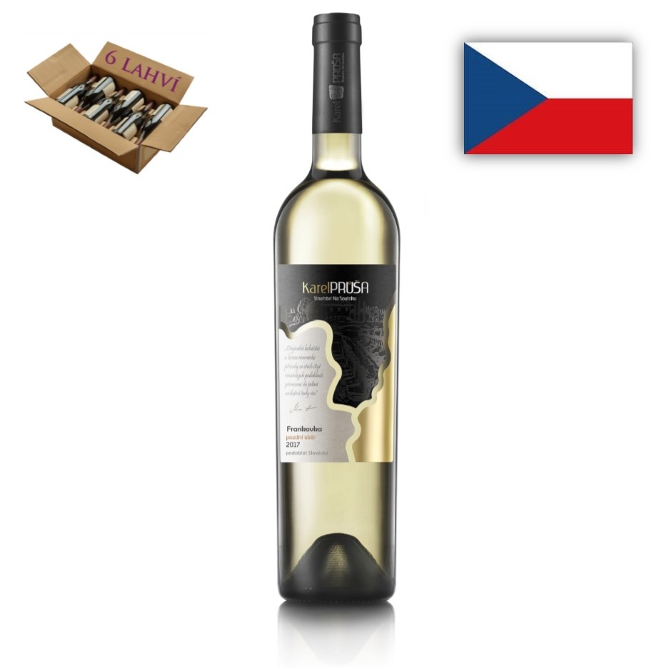 Frankovka klaret pozdní sběr 2017 vinarstvi na soutoku karton 9 lahvi