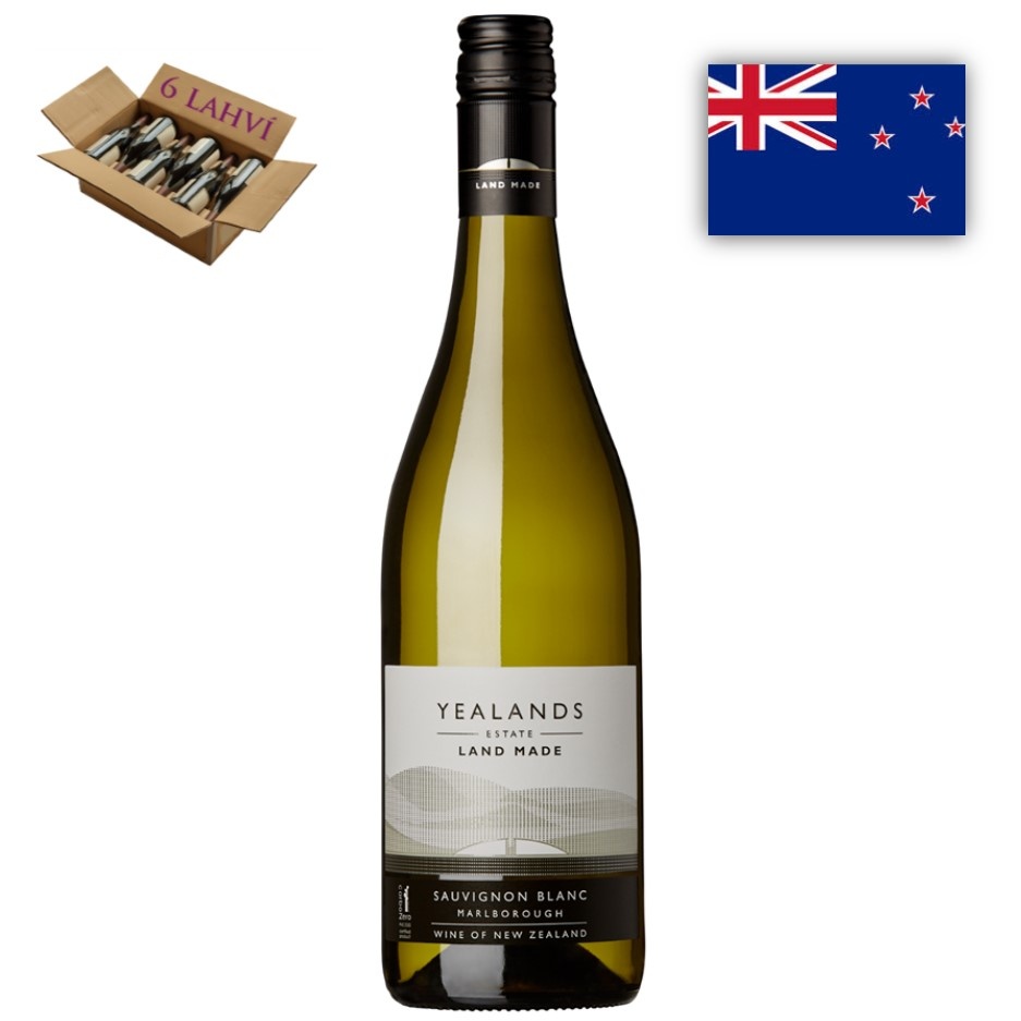 Sauvignon Blanc Land Made Yealands Estate - karton 6 lahvi vina