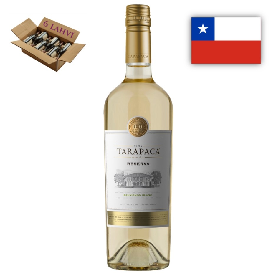 Sauvignon Blanc Reserva, Viňa Tarapaca (karton 6 lahví vína)