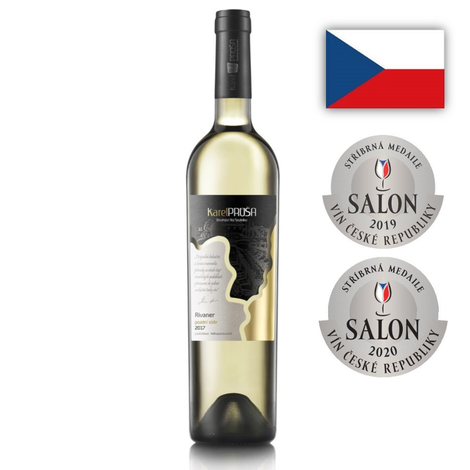 Rivaner pozdní sběr 2017 stribrna medaile salon vin 2019 2020 vinarstvi na soutoku 1