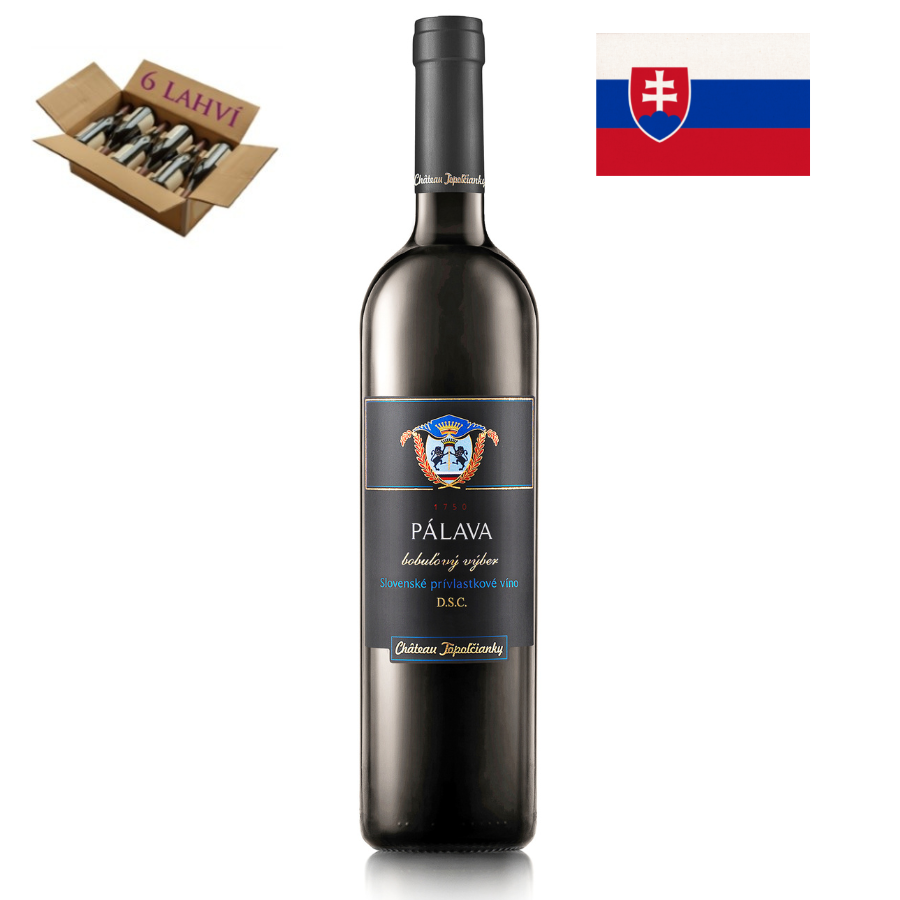 Pálava, bobuľový výber 0,5l, CHÂTEAU TOPOĽČIANKY (karton 6 lahví vína)