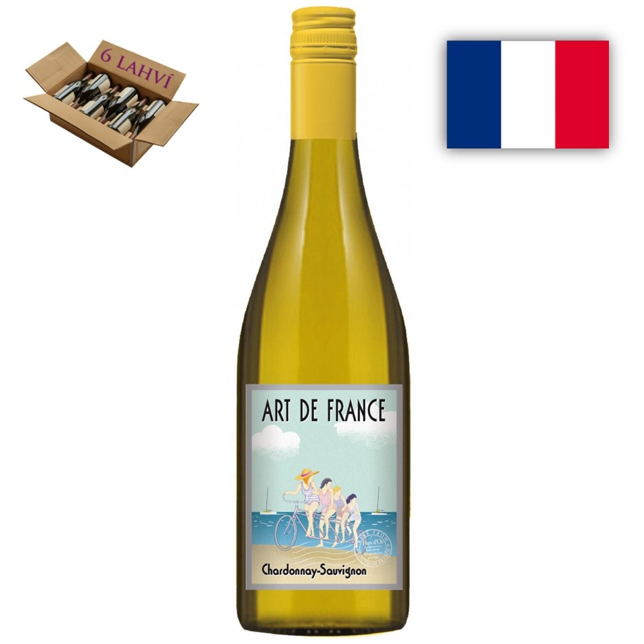 Chardonnay/Sauvignon Art de France, ADVINI (karton 6 lahví vína)