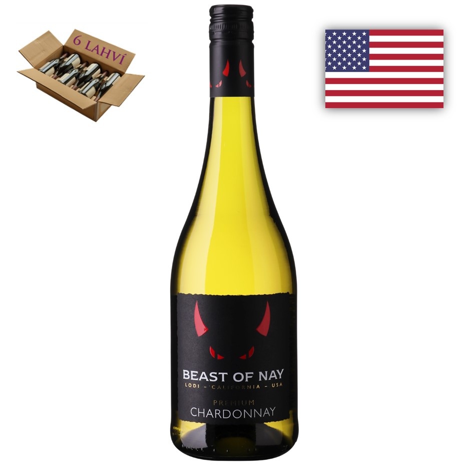 Chardonnay Beast of Nay Taster Wine - karton 6 lahvi vina