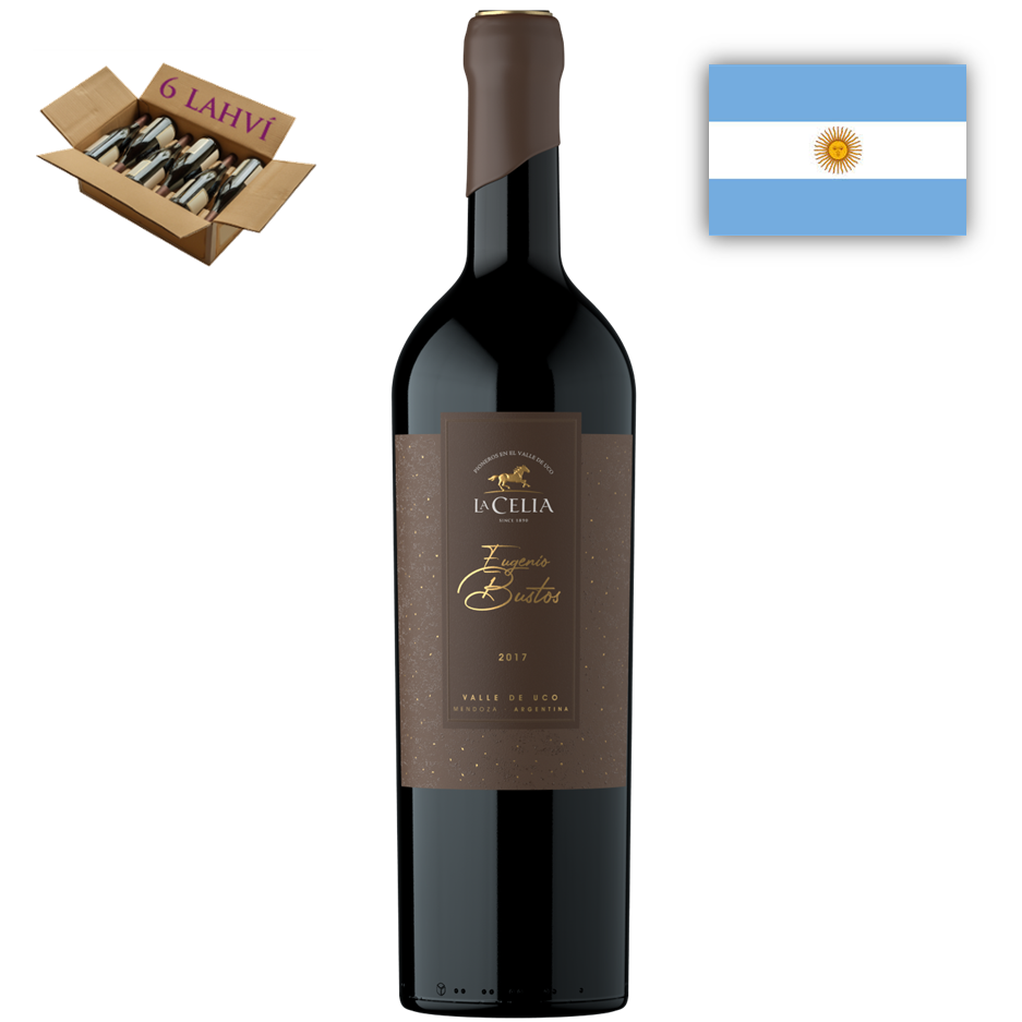 Eugenio Bustos Cabernet Sauvignon, Icono, La Celia karton