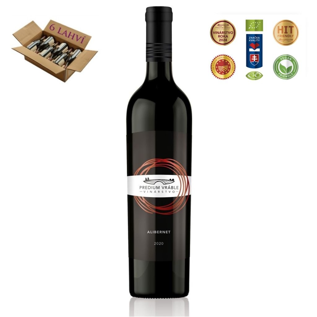 Alibernet akostne vino 2020 Gastro Predium Vrable karton