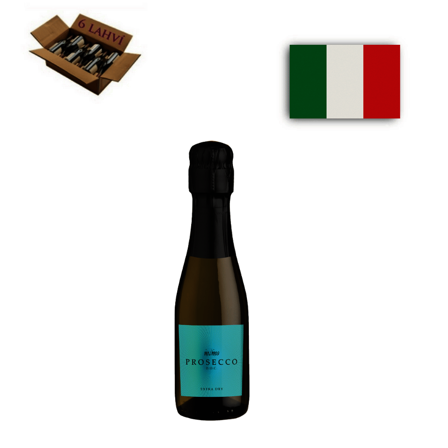 Prosecco DOC Spumante Extra Dry 0,2 l, INVINO, Ca´del Lago (karton 24 mini lahví vína)