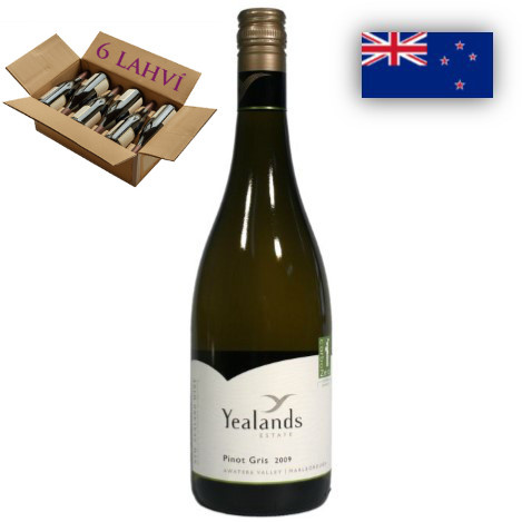 Pinot Gris Yealands Estate - karton 6 lahvi vina