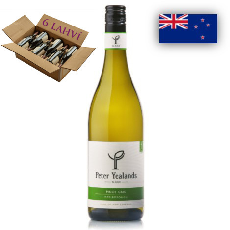 Pinot Gris Peter Yealands, Yealands Estate (karton 6 lahví vína)