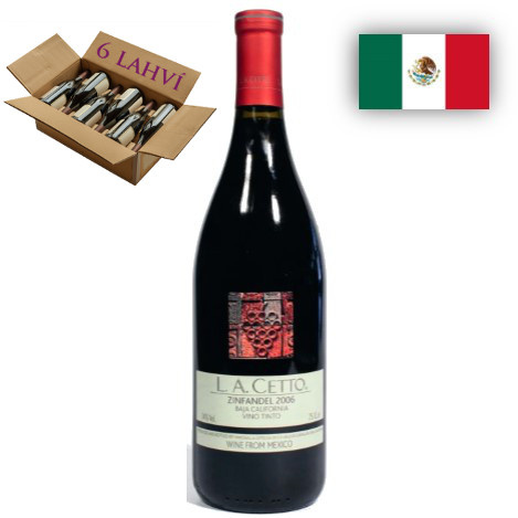 Zinfandel LA Cetto - karton 6 lahvi vina