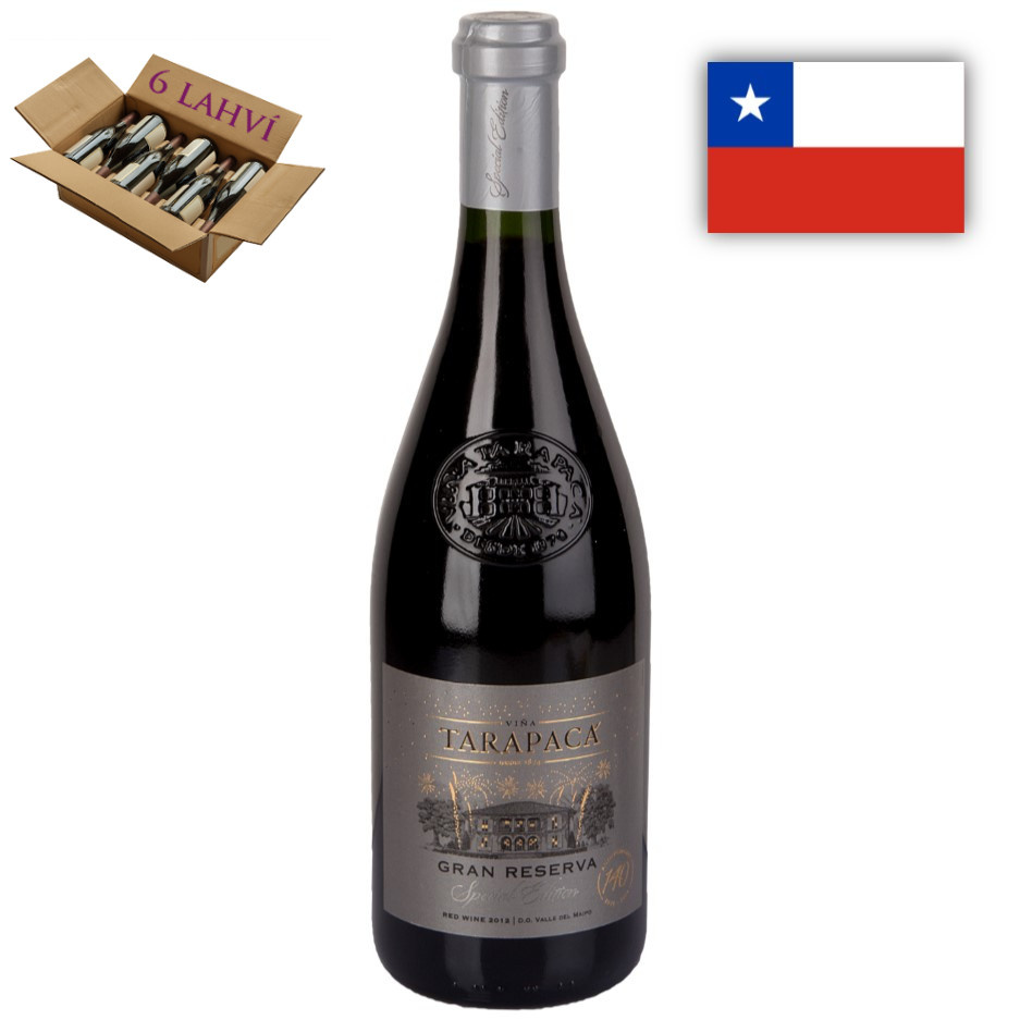 Red Blend Anniversary 140 Gran Reserva Tarapaca - karton 6 lahvi vina