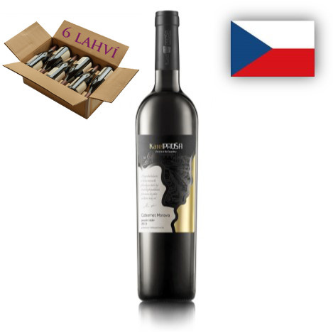 Cabernet Moravia pozdní sber 2015 Vinarstvi Na Soutoku - karton 6 lahvi vina