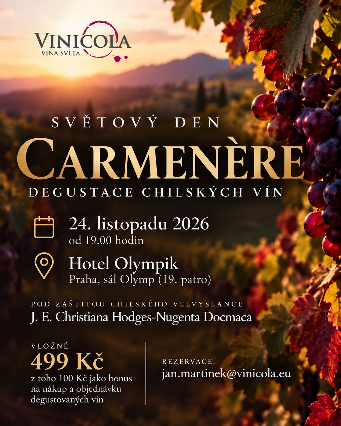 Světový den Carmenère - degustace chilských vín Carmenère
